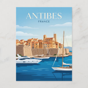 Haven van Antibes Frankrijk Briefkaart