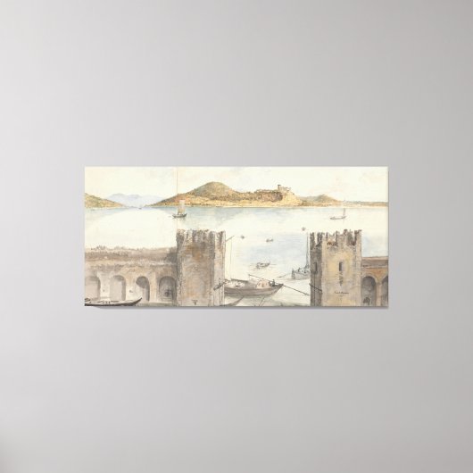 Haven van Arona (1795) Charles Gore Canvas Afdruk (Voorkant)