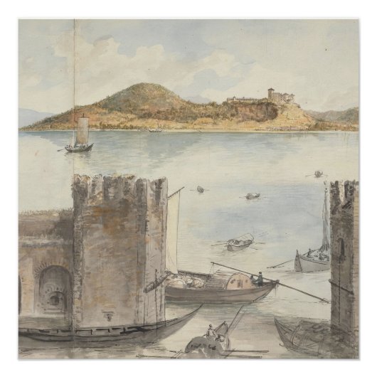Haven van Arona (1795) Charles Gore Perfect Poster (Voorkant)