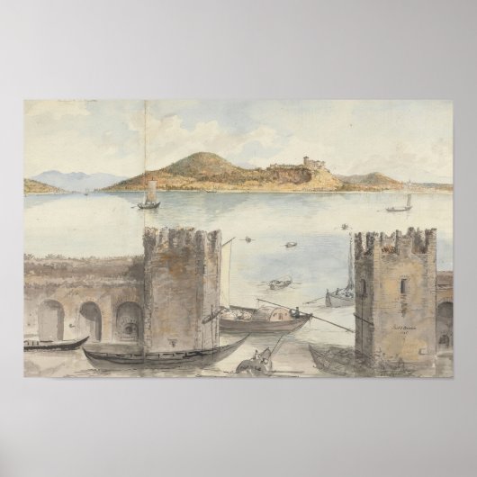 Haven van Arona (1795) Charles Gore Poster (Voorkant)