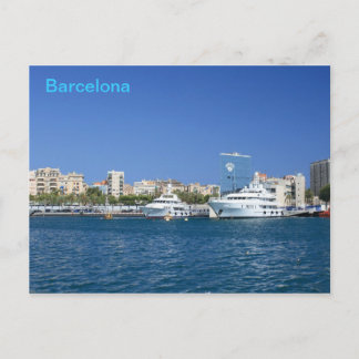 Haven van Barcelona Briefkaart