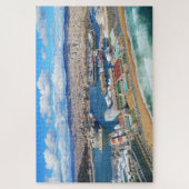 Haven van Barcelona en stad Legpuzzel (Verticaal)