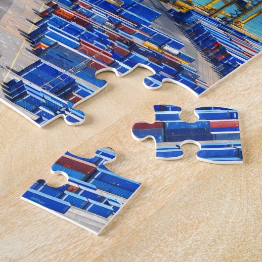 haven van Barcelona Legpuzzel (Zijkant)