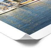 Haven van Barcelona Spanje Poster (Hoek)