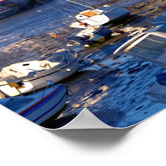 Haven van Barfleur in Frankrijk Poster (Hoek)