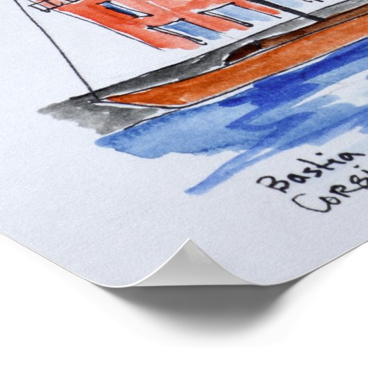 Haven van Bastia | Corsica, Frankrijk Poster (Hoek)