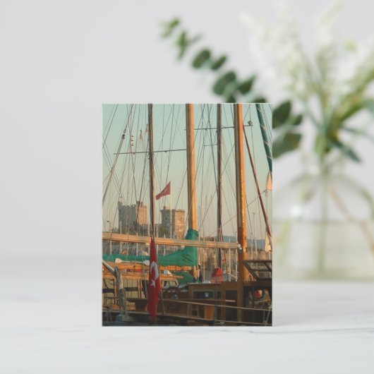 Haven van Bodrum Briefkaart (Staand voorkant)