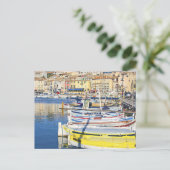Haven van Cassis, Frankrijk Briefkaart (Staand voorkant)