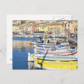 Haven van Cassis, Frankrijk Briefkaart (Voorkant / Achterkant)