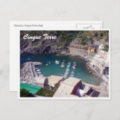 haven van cinque terre vernazza briefkaart (Voorkant / Achterkant)