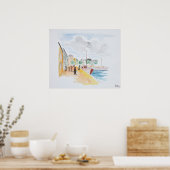 Haven van Concarneau | Bretagne, Frankrijk Poster (Keuken)