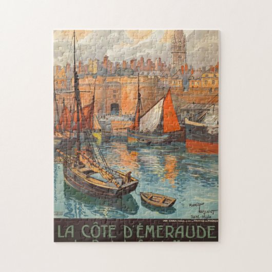 haven van Cote d'Emeraude Saint Malo Legpuzzel (Verticaal)