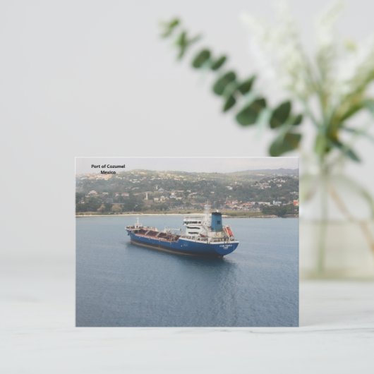 Haven van Cozumel Mexico Briefkaart (Staand voorkant)