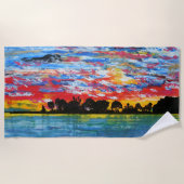 (haven van Dana-punt) Strandlaken (Voorkant)