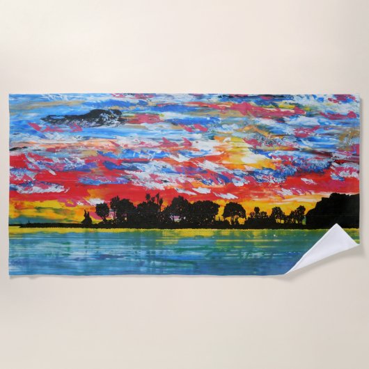 (haven van Dana-punt) Strandlaken (Voorkant)