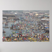 Haven van de Slave City Elmina, Ghana, West-Afrika Poster (Voorkant)
