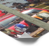 Haven van de Slave City Elmina, Ghana, West-Afrika Poster (Hoek)