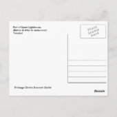 Haven van de Spaanse vuurtoren, Briefkaart Trinida (Achterkant)