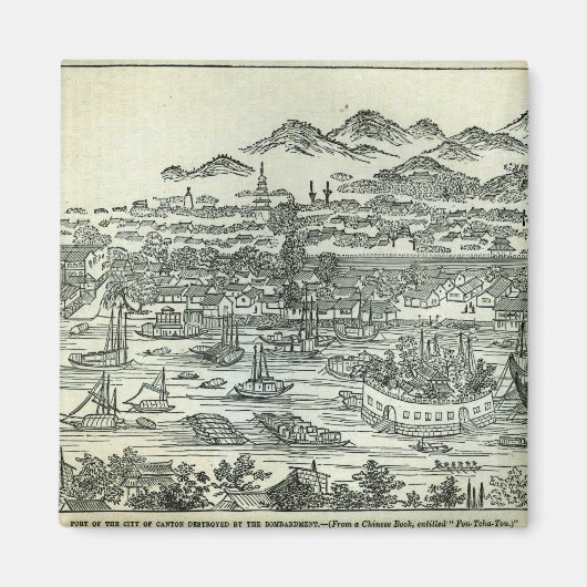 Haven van de stad Canton Magneet (Voorkant)
