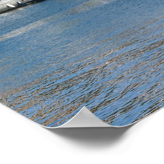 Haven van Douarnenez in de Franse feestdag Poster (Hoek)