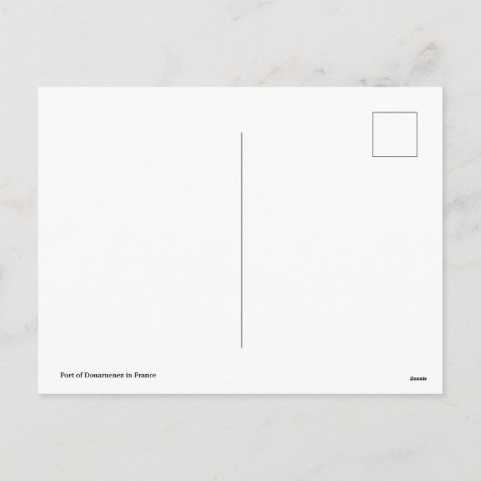 Haven van Douarnenez in Frankrijk Feestdagenkaart (Achterkant)