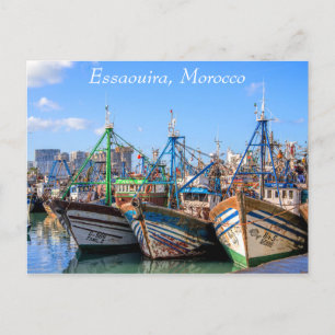 Haven van Essaouira Marokko Briefkaart