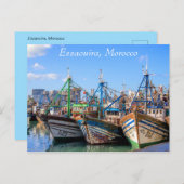 Haven van Essaouira Marokko Briefkaart (Voorkant / Achterkant)