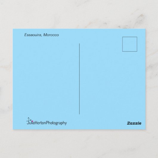 Haven van Essaouira Marokko Briefkaart (Achterkant)