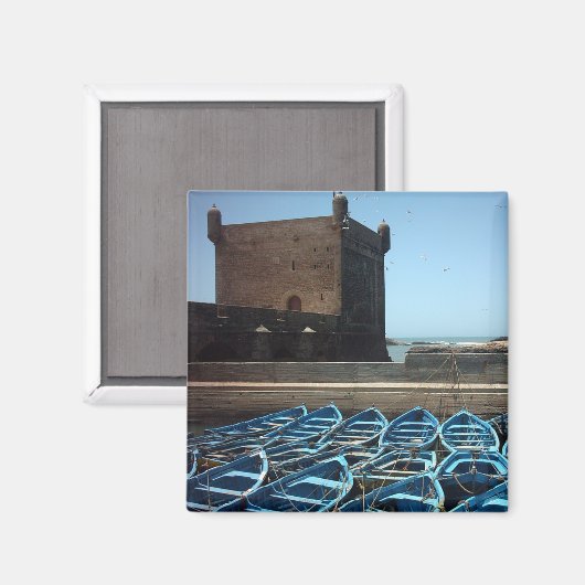 Haven van Essaouira Marokko Magneet (Voorkant / Achterkant)