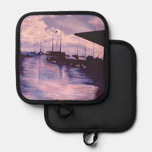 Haven van Fort De France Pannenlap (Voorkant / Achterkant)