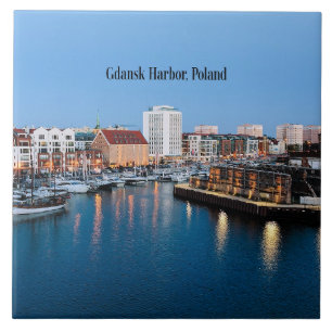 Haven van Gdansk, Polen Tegeltje