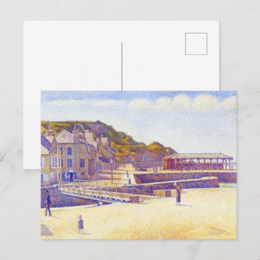 Haven van Georges Seurat Briefkaart (Voorkant / Achterkant)