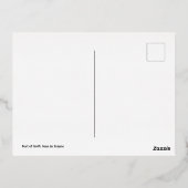 Haven van Golfe Juan in Frankrijk Folie Feestdagen Briefkaart (Achterkant)