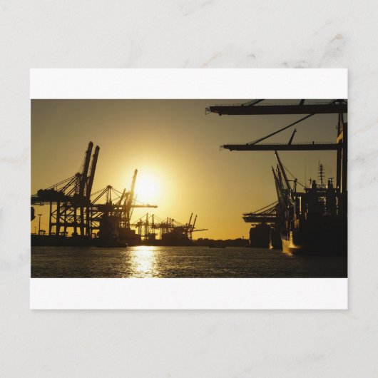 haven van hamburg briefkaart (Voorkant)
