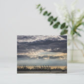 Haven van Hamburg, Duitsland Briefkaart (Staand voorkant)