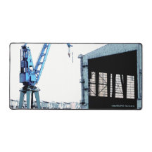 Haven van Hamburg Duitsland - Dokkraan - Pop Art -