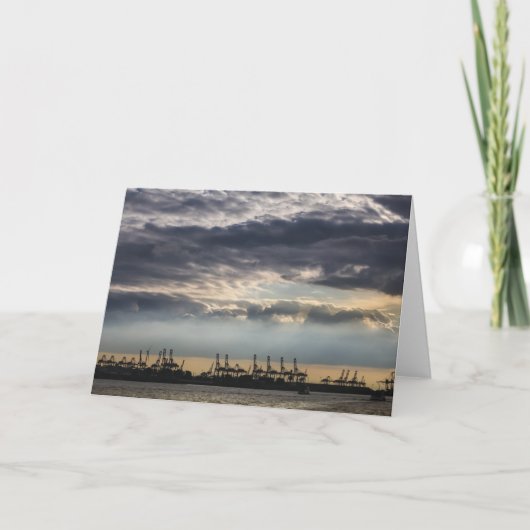 Haven van Hamburg Duitsland Kaart (Voorkant)