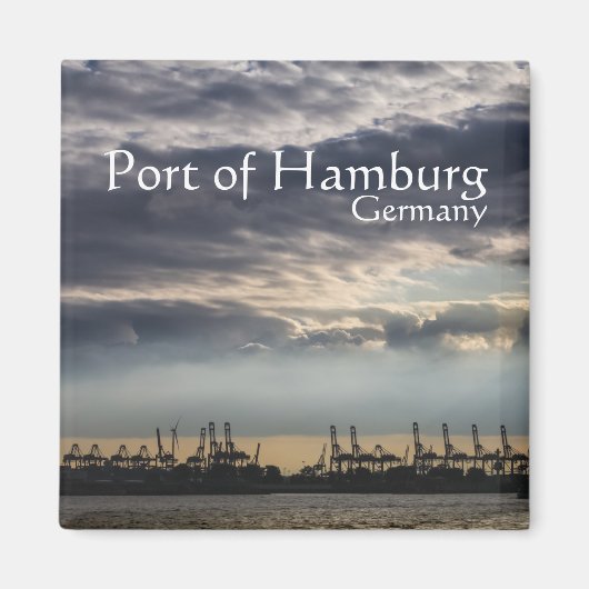 Haven van Hamburg - Duitsland Magneet (Voorkant)