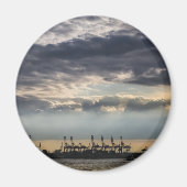 Haven van Hamburg Duitsland Magneet (Voorkant)