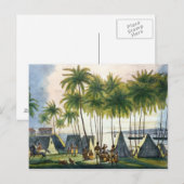 Haven van Hanarourou op de Sandwich-eilanden Briefkaart (Voorkant / Achterkant)