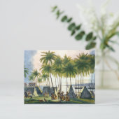 Haven van Hanarourou op de Sandwich-eilanden Briefkaart (Staand voorkant)