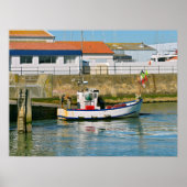 Haven van Herbaudière in Frankrijk Poster (Voorkant)