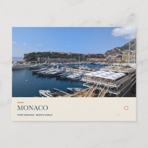 Haven van Hercules en Monte Carlo, Monaco Briefkaart