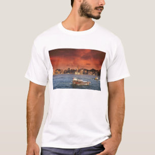 Haven van Hong Kong bij zonsondergang T-shirt