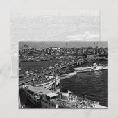  haven van Istanbul Galata in Turkije Briefkaart (Voorkant / Achterkant)