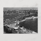  haven van Istanbul Galata in Turkije Briefkaart (Voorkant)