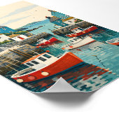 Haven van Kleine Botens Kunstprint Poster (Hoek)