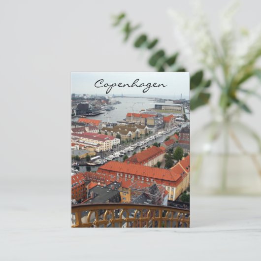 haven van kopenhagen briefkaart (Staand voorkant)