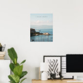 Haven van Korfoe-stad panorama Poster (Thuiskantoor)