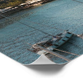 Haven van Korfoe-stad panorama Poster (Hoek)